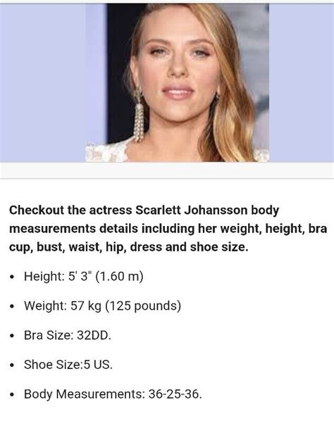 scarlett johansson bra size|Scarlett Johansson Body Measurements